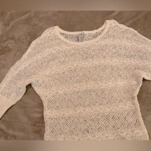 Guess Jean crocheted top